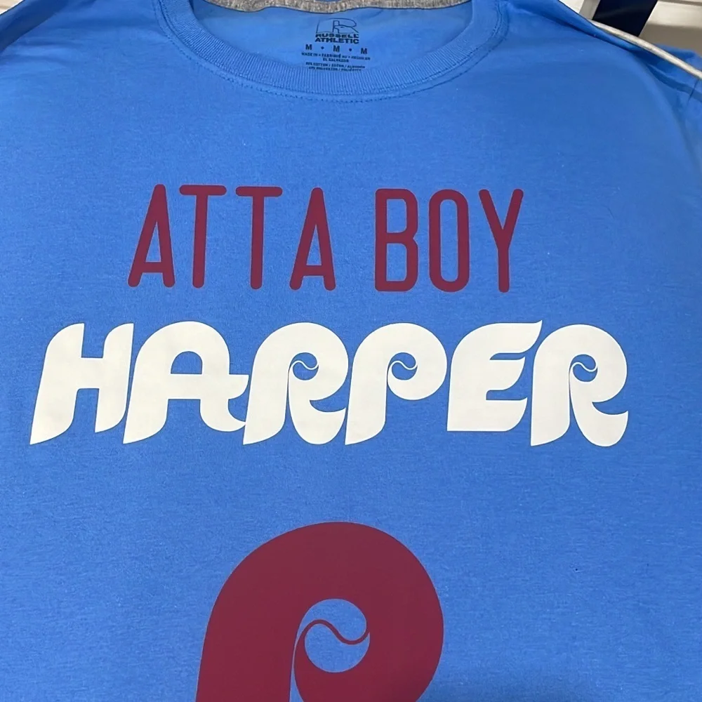 Philadelphia Phillies Atta Boy Harper Custom Made Tee - Picture 2 of 6